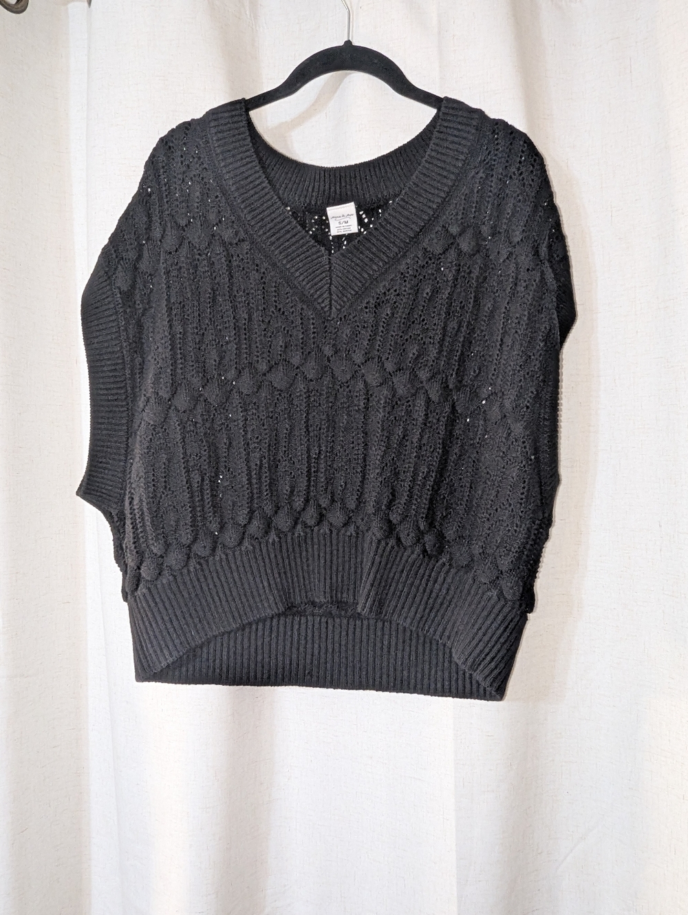 Slouchy Knit Pull Over Top Streetwear Casual